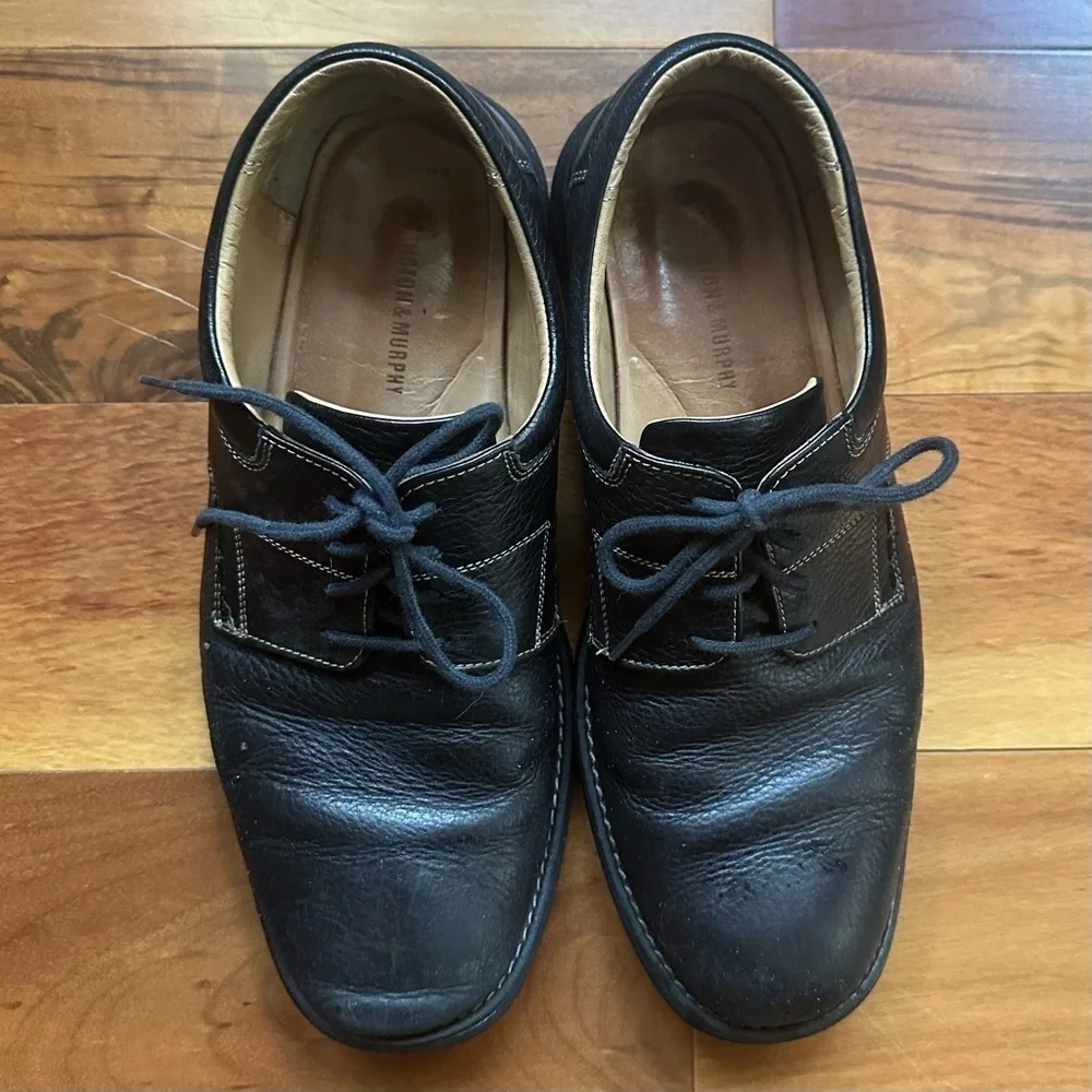 Johnston & Murphy lace leather